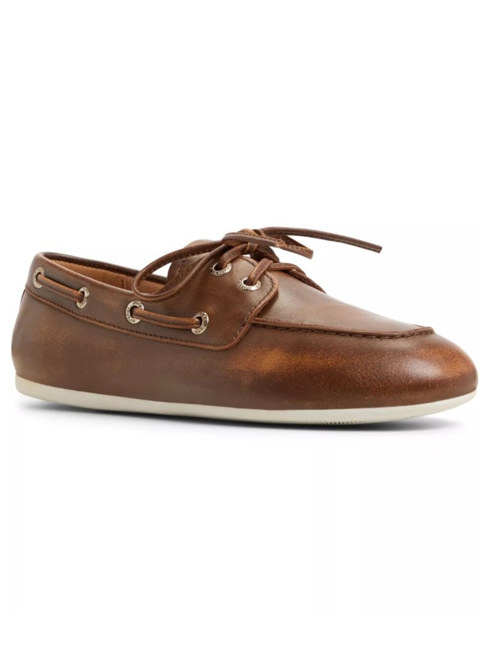 Sperry Top-Sider Slim Leather Boat Shoes Light Grey Women’s Size 8.5 M NWT